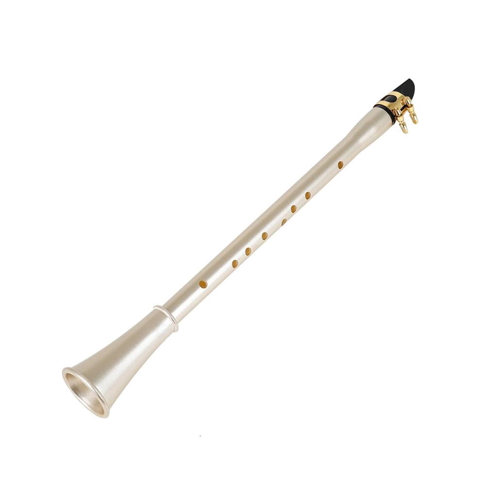 Yihuala Simple Pocket E-flat Saxophone Small Size Sax ABS Resin Pocket Saxophone Portable Woodwind Instrument
