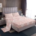 thumbnail image 1 of Erosebridal Bohemian Aztec Twin Sheet Sets, Tribal Geometric Pattern Bedding Twin Size, Pink 3-Piece, 1 of 7
