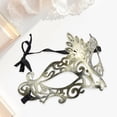 thumbnail image 4 of Unique Bargains 1 Pc Peacock Party Mask Gold Tone Plastic, 4 of 5