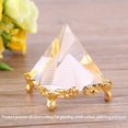 thumbnail image 5 of Modèle de figurine Pyramides de Cristal Égyptiennes avec Or stand Feng Shui Cadeau, 5 of 5