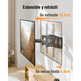 thumbnail image 4 of Soporte De Pared Para Tv/monitor Elived 26-65 Pulgadas Lab.G, Negro, 4 of 5