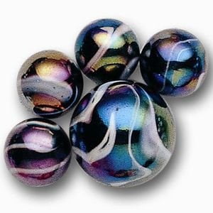 Mega Marble BUMBLEBEE MARBLE NET 24 Player Marbles & 1 Shooter Marble 