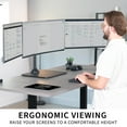thumbnail image 4 of VIVO Telescoping Triple Computer Monitor Desk Mount, Heavy Duty Stand, 4 of 8
