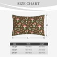 thumbnail image 4 of Lsque Mushrooms And Autumn Leaves Pattern Pillow Case – Soft & Cozy Throw Pillow Cover, Hypoallergenic Cushion Case for Sleeping Women with Envelope Closure-14"x20", 4 of 6
