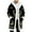 Black, variant on Mens Santa Coat Casual Christmas Cardigan Unisex Open Front Hooded No Zip Cozy Winter Printed Edge Warm Comfort Outerwear