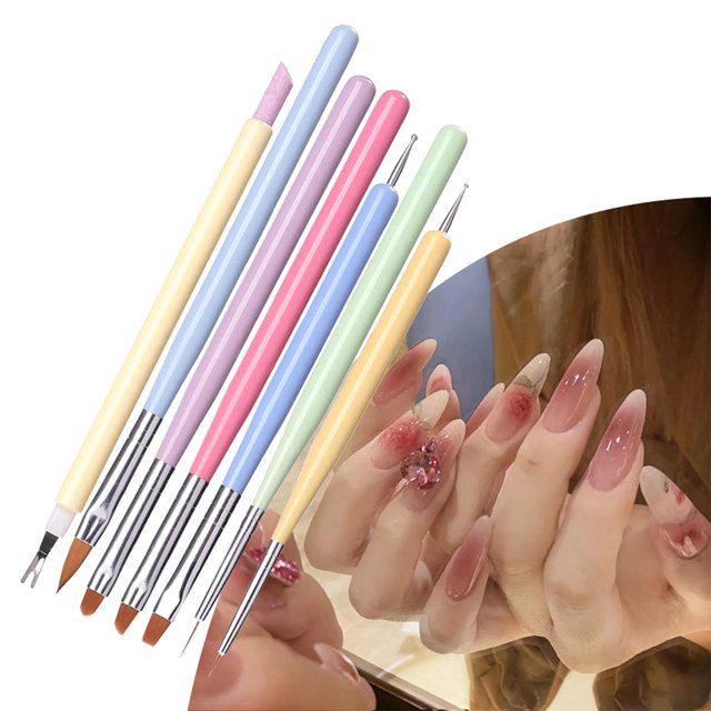 Nail Art Drawing Brush Pen Nail Design Brush para Puntear Uñas Colco Pinceles para uñas