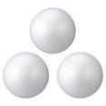 thumbnail image 1 of 3 bolas blancas de 15 cm para manualidades infantiles. Material ideal para decorar y crear adornos navideños., 1 of 7