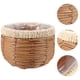 thumbnail image 2 of Cesta de mimbre tejida a mano natural para macetas de granja., 2 of 6