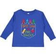 thumbnail image 3 of Inktastic 1st Day of Preschool Crayons and Apple Back to School Boys or Girls Long Sleeve Toddler T-Shirt, 3 of 5