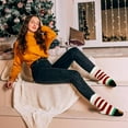 thumbnail image 3 of Slipper Socks for Women with Grippers Non Slip Fuzzy Grip Winter Warm Cozy Thick Comfy Soft Fleece Cabin Socks, 3 of 6