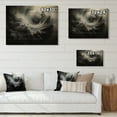 thumbnail image 4 of Designart "Tempestuous Dance Grey Storm II" Landscapes Print on Natural Pine Wood, 4 of 5