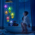 thumbnail image 4 of 2pcs Solar Wind Chimes, Color Changing Angel Wind Chimes, LED Decorative Mobile, Waterproof Outdoor Wind Chime Lights fo, 4 of 5