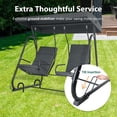 thumbnail image 2 of MCombo 2 Person Independent Porch Swing Chair with High Backrest for Outdoor Backyard, Garden, 2 of 9
