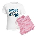 thumbnail image 6 of CafePress - Sweet 16 Women's Light Pajamas - Women's Short Sleeve Print T-Shirt and Pants Light Cotton Pajama Set, 6 of 7
