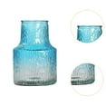 thumbnail image 6 of deevoka Glass Flower Vase Creative Round Flower Jug for Table Drawing Room Fireplace Blue, 6 of 9