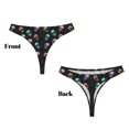 thumbnail image 3 of Balery purple cyan brown Skull Tangas de Algodón para Mujer con Estampado – Ropa Interior Sexy, Transpirable, G-string-Medium, 3 of 6