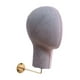 thumbnail image 2 of Cabeza de maniquí para montaje en pared para sombreros y gorras, soporte para peluca, cabeza de maniquí, cabeza de peluca Dorado, 2 of 9