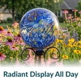 thumbnail image 3 of Sunnydaze Primary Color Burst 10" Glass Outdoor Gazing Globe, 3 of 11