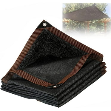 90% Sun Shade Cloth Mesh Tarp with Grommets for Plant Cover 10x20 FT Patio Canopy Garden Pergola Greenhouse Car Barn Kennel,Black