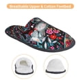 thumbnail image 3 of Fotbe Paisley Pantuflas Peludas para Mujer con Estampado, Zapatillas de Peluche, Zapatos de Invierno para Casa, Uso Interior y Exterior-Medium, 3 of 8