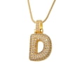 thumbnail image 2 of Collares para Mujeres Moda Inglés Nombre de Carta Cadena Colgante Regalo de Joyería, Aleación Strass Electroplatación Declaración Collar, Joyería para Mujeres, 2 of 4