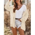 thumbnail image 5 of Zeagoo Crochet Cardigan Spring Lightweight Open Front Long Sleeve Knit Cardigans for Women, 5 of 7