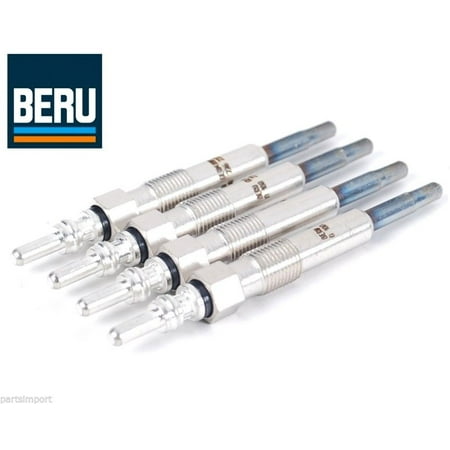 Set of 4 OEM (BERU) Diesel Glow Plugs for VW Beetle Golf Jetta Passat