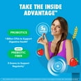 thumbnail image 3 of Digestive Advantage Probiotics For Women And Men, Prebiotics Fiber For Gut Health, Strawberry Flavor, 60 Gummies, 3 of 12