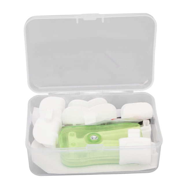 Oral Muscle Trainer, Improve Sagging Easy Cleanse Slimming Mouth Muscle Trainer Reduce Mouth Breathing Green With Storage Box For Home Use