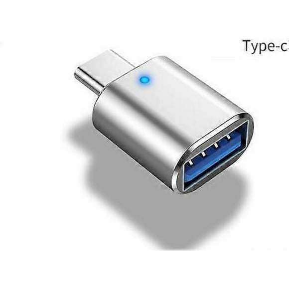 Silver USB C to USB 3.1 Gen 2 Adapter, 10Gbps USB to USB C Adapter, USB-C Male to UAB 3.0 A Female USB 3.2 Type C OTG Converter for MacBook Pro Laptop