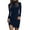 C-Blue261, variant on DHFJKG Sweater Dress For Women Knit Ribbed Long Sleeve High Neck Bodycon Slim Fit Mini Dress Pullover Winter Classic Dresses