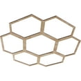thumbnail image 2 of Ekena Millwork 30"OD x 10 1/2"ID x 3/8"T Florin Wood Fretwork Pierced Ceiling Medallion, Red Oak, 2 of 3