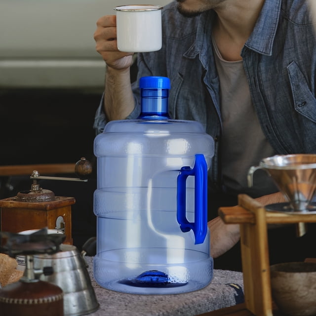 YOSADIER Water Jug Plástico Azul Para Almacenamiento Con Asa Ideal Para Exteriores Y Oficinas