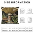 thumbnail image 5 of Qinduosi Boho Mushroom Pillow Covers, Black Mushrooms Outdoor Decorative Throw Pillow Covers Vintage Farmhouse Pillowcase Linen Mushroom Decor for Couch Home Sofa White, 5 of 5