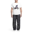 thumbnail image 5 of CafePress - Funny Shark Riding Bicycle Men's Light Pajamas - Men's Light Loose Fit Cotton Pajama Set, 5 of 7
