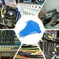 thumbnail image 7 of 6inch Zip Ties, 100pcs Cable Ties Tags Nylon Wire Marking Label Self Locking Plastic Straps Write on with Label Tags Paper for Organization Cord Network Ethernet Marking, Blue, 7 of 7