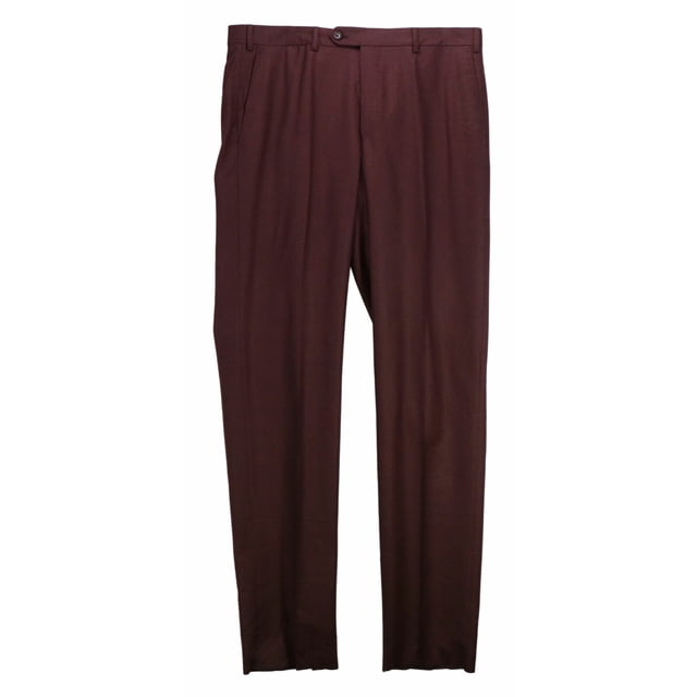 Trussini pour Hommes Vin Super 120's Wool Pants Robe - 52