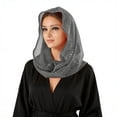 thumbnail image 2 of YUNAFFT Breathable Sequin Embellished Headscarf Hood for Women - Lightweight Solid Color Scarf Wrap with Charming Shimmer, 2 of 4