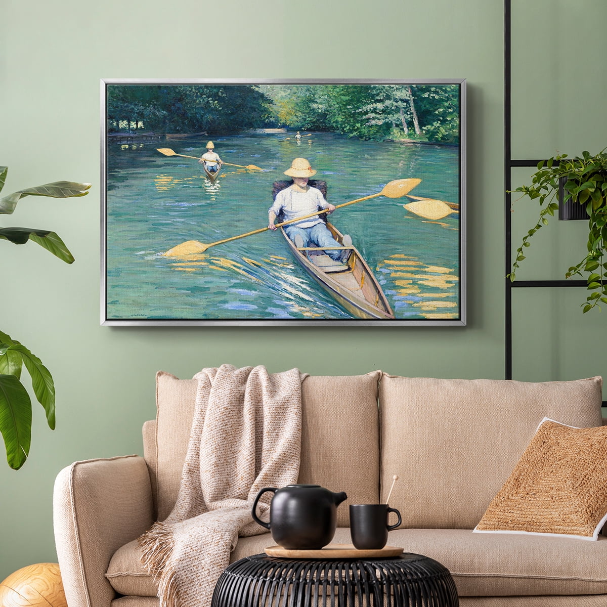 Vintage Landscape-CXLII By Wexford Home Framed in Silver Wood Gallery Wrapped Canvas 27 in. x 41 in.