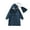 Blue, variant on Girls Raincoat Solid Color Jacket with Hood Rainwear Slicker Reusable Lightweight