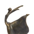 thumbnail image 5 of 7" x 13" Brass Polystone Dancer Sculpture, by DecMode, 5 of 9