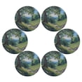 thumbnail image 3 of Round Placemats Set of 4 Heat Resistant Washable Kitchen Table Decorations 15.4in Flower-covered Forest Paths, 3 of 7