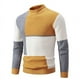 thumbnail image 3 of Suéter de cuello alto medio de invierno para hombre, suéter de color contrastante, moda juvenil coreana, top casual, 3 of 6