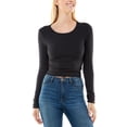 thumbnail image 1 of Ultra Flirt Juniors’ Open-Back Top, Black/M, 1 of 3