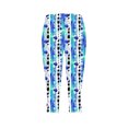 thumbnail image 4 of Pantalones de Yoga de Verano para Mujeres Ligeros de Alta Cintura de Impresión Capris, Pantalones de Gimnasio Y Entrenamiento de Ajuste Delgado con Cintura Elástica para Yoga, Correr, 4 of 8