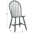 thumbnail image 4 of Safavieh Omaha Modern Wood Dining Side Chairs, Dark Green (Set of 2), 4 of 8
