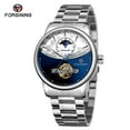 thumbnail image 2 of FORSINING 339 Tourbillon Moon Phase Wind-up Movement Mechanical Men Watch Reloj de lujo de Abanopi Reloj de los hombres, 2 of 6