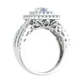 thumbnail image 2 of 1 Carat Diamond Cushion Shape Engagement Ring Band in 14K White Gold - IGI Certified (Ring Size 5.5) (I1-I2 Clarity), 2 of 4