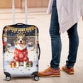 thumbnail image 4 of Happy New Year 2026 Australian Shepherd Holiday Balloons Party Snow Travel Luggage Cover Aussie Dog Lover Gifts Suitcase Dust Protective Decor - 13018, 4 of 5