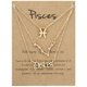 thumbnail image 1 of Gorgeous 3-Pack Zodiac Alphabet Symbols Rhinestone Clavicle Chain Necklaces, 1 of 5